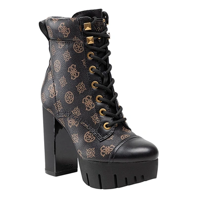 Pre-owned Guess Women's Geovey Short Boots Pn: Fl8geofal10