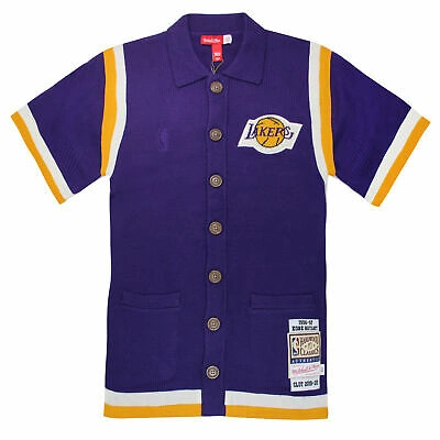 Pre-owned Mitchell & Ness X Clot M&n La Lakers Shooting Shirt Kobe Bryant Knit Top
