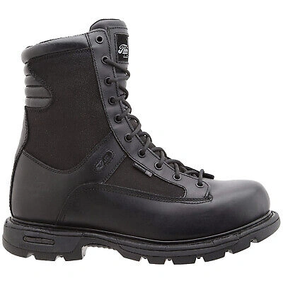 Pre-owned Thorogood Mens Boots 8 Inch Side Zip Trooper Waterproof Tactical Leather