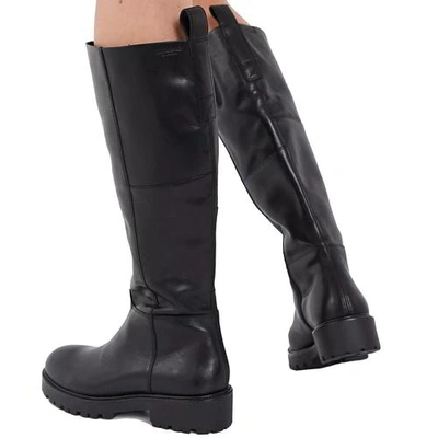 Pre-owned Vagabond Kenova Womens Ladies Chunky Tall Knee High Zip Up Boots Size Uk 4-8