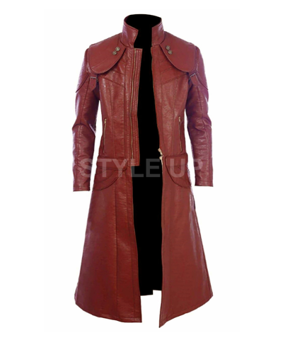 Pre-owned Style Devil May Cry 5 Stylish Dante Demon Slayer Classic Casual Leather Trench Coat