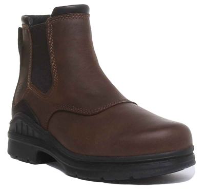 Pre-owned Ariat Barnyard Twin Gore Tex Chelsea Wp Boots In Brown Size Uk 3 - 8