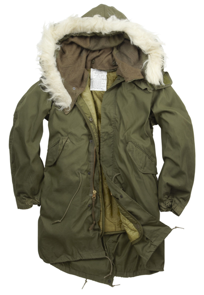 Pre-owned Rtc Fishtail Parka Army Genuine Us M65 Original Winter Lined Hooded Long Coat Olive