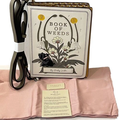 Pre-owned Radley Bag Book Street Book Of Weeds Leather Picture Shoulder Handbag