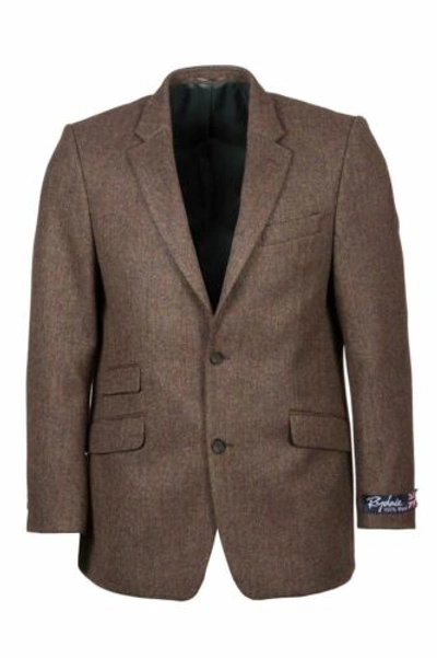 Pre-owned Rydale Tweed Blazer Jacket British Wool 36-52" Herringbone Smart Suit 6 Colours