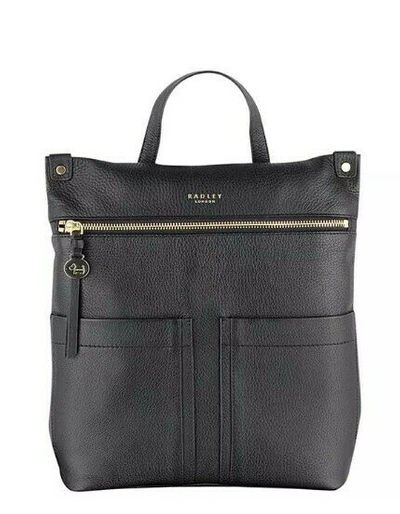 Pre-owned Radley Ladies Backpack Kensal (black) & Genuine With Tags Rrp £189