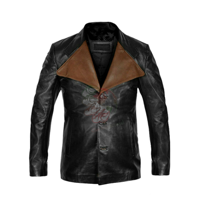 Pre-owned Claw Intl Jim Morrison Real Sheepkin Leather Jacket Coat Sale Price