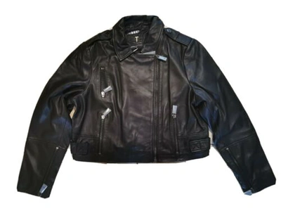 Pre-owned Ted Baker Leather Biker Jacket