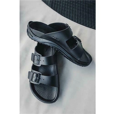 Pre-owned Mbt Nakuru Men's Recovery Sandals (black Or Dark Brown, Light Weight 2 Colours)