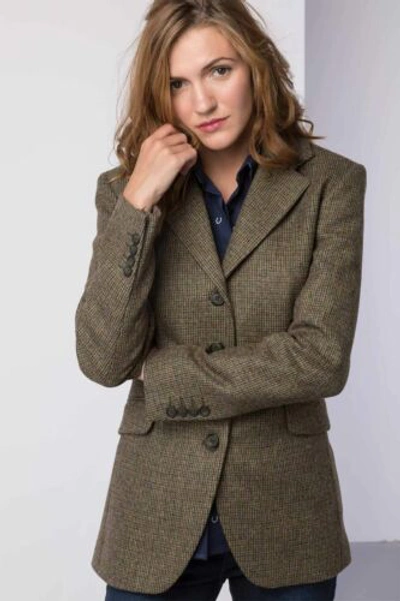 Pre-owned Rydale Ladies Tweed Blazers Long Or Short Size 100% British Wool Jacket