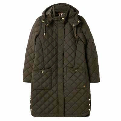 Pre-owned Joules Chatham Quilted Coat (heritage Green)