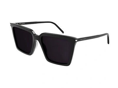 Pre-owned Saint Laurent Sunglasses Sl 474 001 Black Black Woman