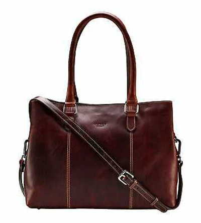 Pre-owned Osprey London The Madden Leather Shoulder Workbag - Brown Leather Work Bags