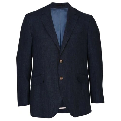 Pre-owned Hackett Delave Linen Jacket, Navy