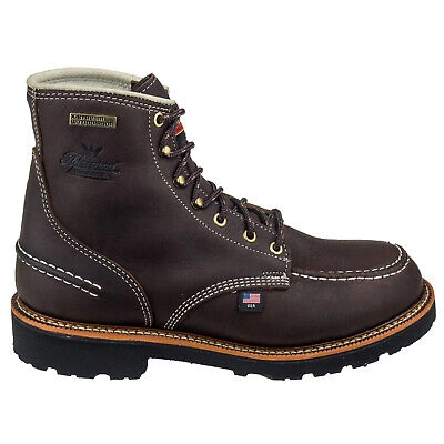 Pre-owned Thorogood Mens Boots 6" Flyway Usa Casual Lace-up Ankle Work Leather