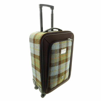 Pre-owned Harris Tweed Trolley Case 50x35x18cms 'annan' In Macleod Tartan Col15 Brand