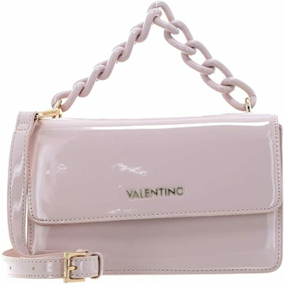 Pre-owned Valentino Garavani Valentino Bags Betula Patent Synthetic Leather Cross Body Pale Pink Bag