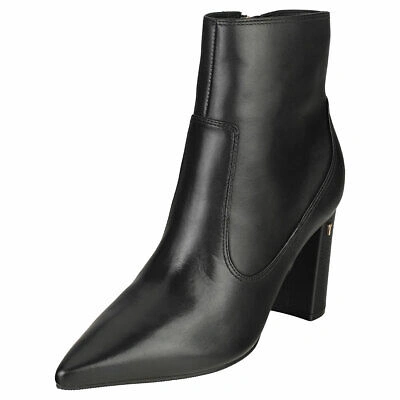 Pre-owned Ted Baker Nysha Womens Black Leather Ankle Boots
