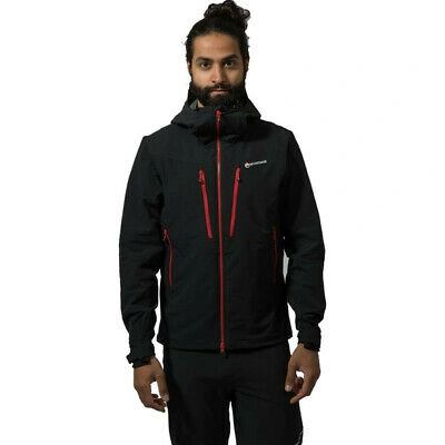 Pre-owned Montané Montane Mens Dyno Xt Jacket Top - Black Sports Outdoors Full Zip Hooded