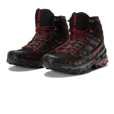 Pre-owned La Sportiva Mens Ultra Raptor Ii Gore-tex Walking Boots Black Red Sports