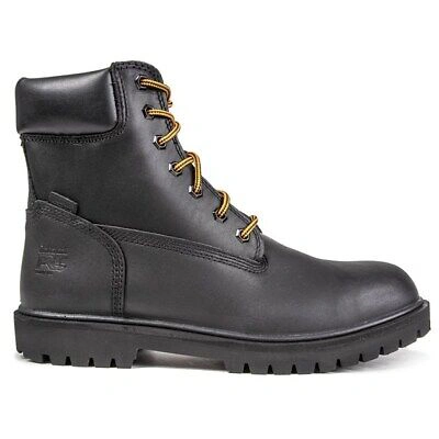 Pre-owned Timberland Mens Iconic Workboot Ankle Boots Black