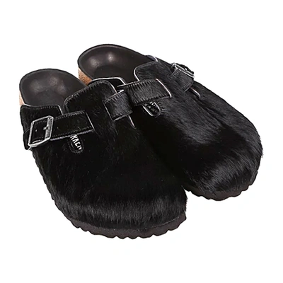 Pre-owned Birkenstock Unisex Classic Boston Black Sandals Pn: 101220103546