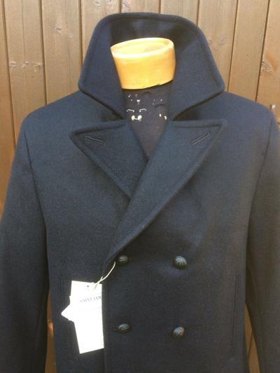 Pre-owned Saint-james Galion Pea Coat - Made In France By Saint James - 28oz 100% Wool Reefer Peacoat