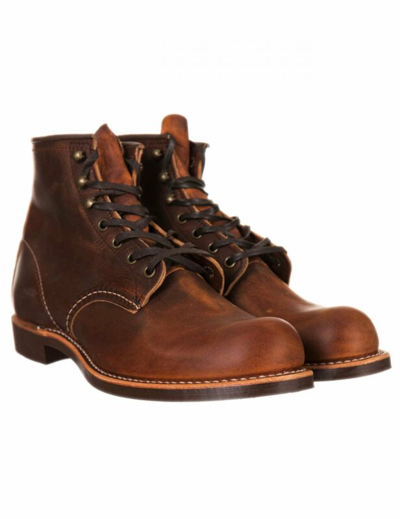 Pre-owned Red Wing Shoes Men's Red Wing 3343 Heritage Work 6" Blacksmith Boot - Copper Rough & Tough