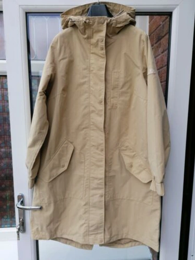 Pre-owned Barbour Womens  Coastal Greylag Waterproof Jacket Stone Uk12 14 Rrp£199