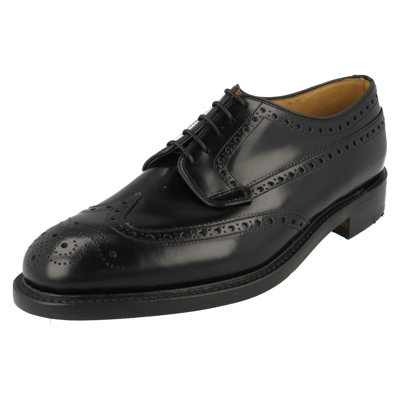 Pre-owned Loake Braemar  Mens Polished Leather Lace Up Classic Formal Brogue Shoes Size
