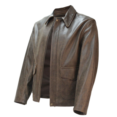 Pre-owned Wested Leather Last Crusade Indiana Jones Jacket In Pre Distressed Hide (original Maker)