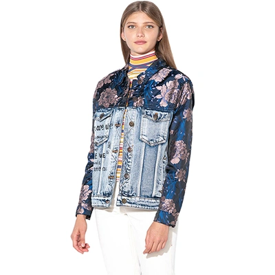 Pre-owned Desigual Women's Floral Jacket Pn: 18wwed48