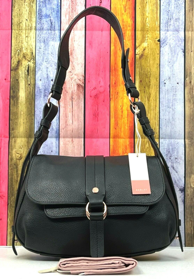 Pre-owned Radley Trinity Square Shoulder Bag Or Cross Body Bag Soft Black Leather Medium