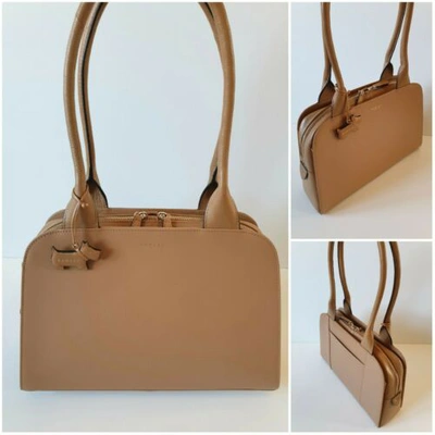 Pre-owned Radley Tan Shoulder Bag. "millbank", Smooth Leather, Medium Size. Rrp £240