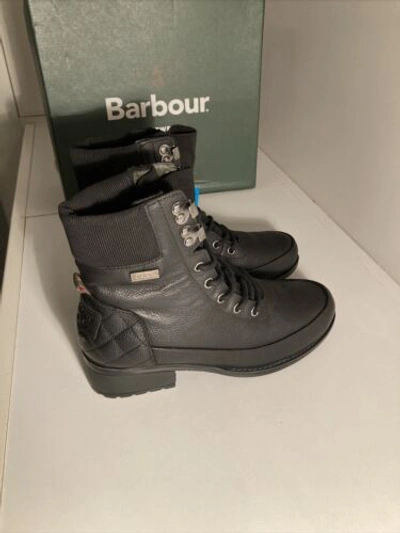 Pre-owned Barbour Women's  Grasmoor Boots. Black. Uk 6. Bnib. Rrp £159