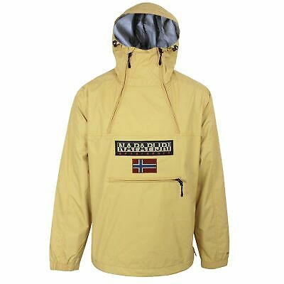 Pre-owned Napapijri Northfarer 2.0 Mens Sand Prairie Overhead Jacket