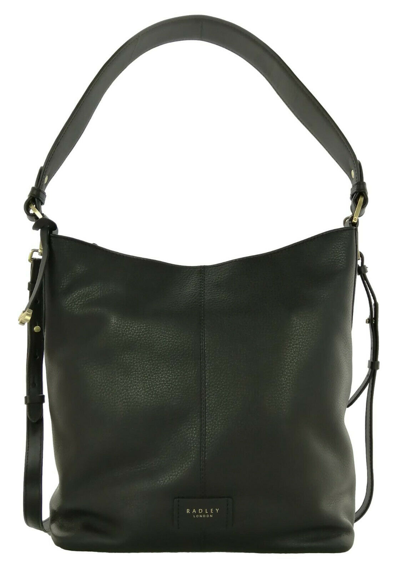 Pre-owned Radley Shoulder Bag Black Medium Top Zip Handbag Southwark Lane Rrp £239