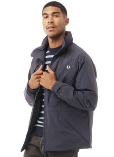 Pre-owned Fred Perry Rrp: £180. & Tags,  Mens Offshore Jacket Dark Airforce. Size Uk S