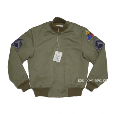 Pre-owned Bob Dong Retro Ww2 Fury Tanker Patch Jacket Men Us Army Military Tactical Jacket