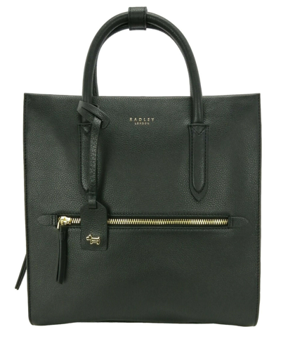 Pre-owned Radley Backpack Black Medium Leather Arlington Court Rucksack Bag Rrp £249