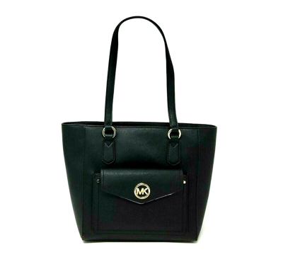 Pre-owned Michael Kors Joey Medium Leather Pocket Women Tote Handbag Shopping Rrp £228.99