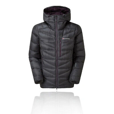 Pre-owned Montané Montane Womens Anti-freeze Down Jacket Top Grey Sports Outdoors Full Zip Hooded
