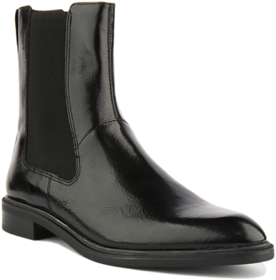 Pre-owned Vagabond Frances Womens Classic Leather Chelsea Boots In Black Uk Size 4 - 8