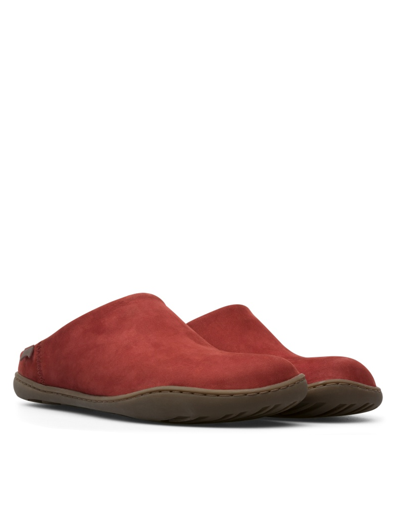 Pre-owned Camper Peu K200994-001 Women Sandals Nubuck / Calfskin Red