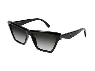 Pre-owned Saint Laurent Sunglasses Sl M103 001 Black Grey Woman