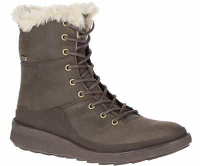 Pre-owned Merrell Tremblant Ezra Mid Polar Waterproof Women's Boot J99074 Espresso