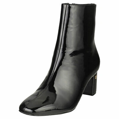 Pre-owned Ted Baker Nyomie Womens Black Leather Ankle Boots