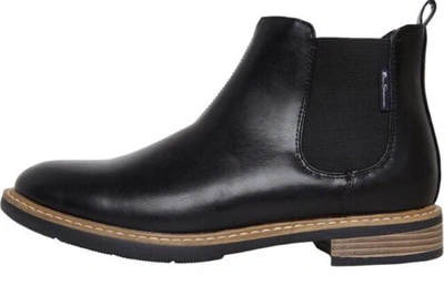 Pre-owned Ben Sherman Rrp: £120. & Tags,  Mens Tribute Chelsea Boots Black. Size Uk 10