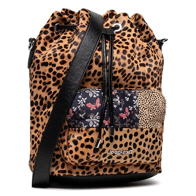 Pre-owned Desigual Women's Beta Animal Natal Bag Pn: 21waxl02
