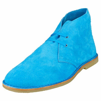 Pre-owned Paul Smith Norman Mens Blue Suede Chukka Boots